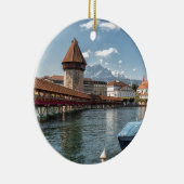 チャペル橋ルツェルン、スイス連邦共和国 セラミックオーナメント (右)