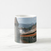 チャペル橋、ルツェルン、スイス連邦共和国 コーヒーマグカップ (中央)