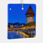 チャペル橋、Kapellbrucke、ルツェルン、スイス連邦共和国 セラミックオーナメント (右)