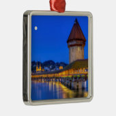 チャペル橋、Kapellbrucke、ルツェルン、スイス連邦共和国 メタルオーナメント (右)