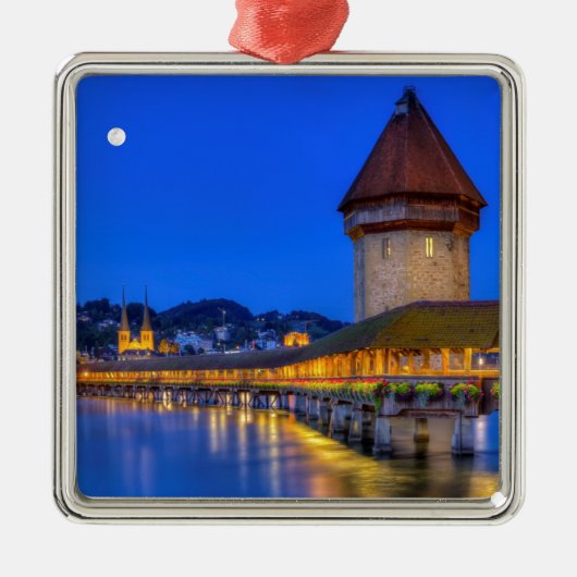 チャペル橋、Kapellbrucke、ルツェルン、スイス連邦共和国 メタルオーナメント (正面)