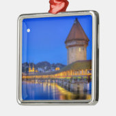 チャペル橋、Kapellbrucke、ルツェルン、スイス連邦共和国 メタルオーナメント (左)