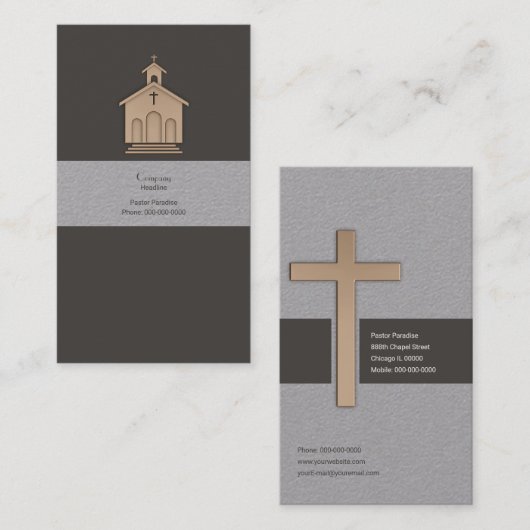 チャペル 名刺 (正面/裏面)