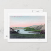 チャボット湖の眺め ヘイワード, CA ポストカード (正面/裏面)