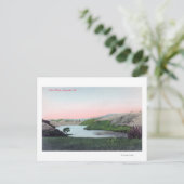 チャボット湖の眺め ヘイワード, CA ポストカード (スタンド正面)