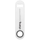 チャマブラックアンドホワイトバー鍵 スピード栓抜き (裏面)