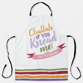 チャラもしーひざまずいて私のカラフルフローラ予測できなアド エプロン (正面)