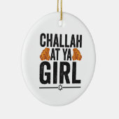 チャラアットヤガールユダヤおもしろい人ハヌッカホリデイ セラミックオーナメント (右)