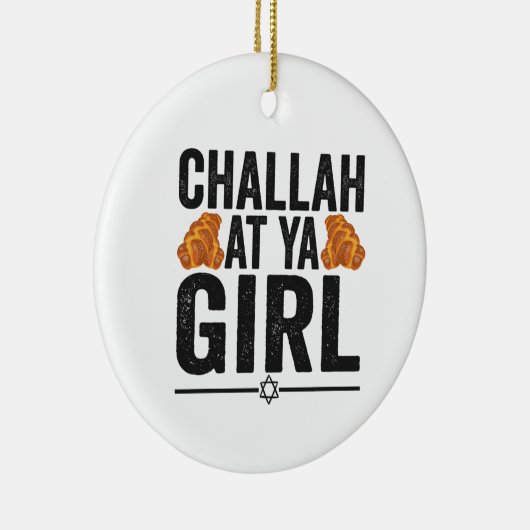 チャラアットヤガールユダヤおもしろい人ハヌッカホリデイ セラミックオーナメント (右)