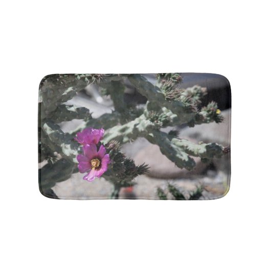 チャラカクタス 開花 バスマット (正面)
