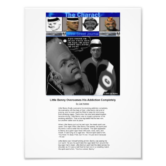 チャラクト物語 フォトプリント            (正面)