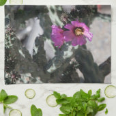 チャラサボテン開花 キッチンタオル (折り畳み)