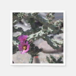 チャラサボテン開花 スタンダードカクテルナプキン