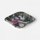 チャラサボテン開花 ペーパープレート (傾斜あり)