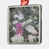 チャラサボテン開花 メタルオーナメント (左)