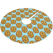 チャラブレッドハヌカーハヌカー(ユダヤ教の祭り)ユダヤの休日 ブラッシュドポリエステルツリースカート (アングル)