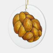 チャラブレッドローフハッピーハヌカーハヌカー（ユダヤ教の祭り） セラミックオーナメント (左)