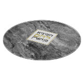 チャラボードグフェイクレーマーブル+ゴールドフォイル カッティングボード (角)