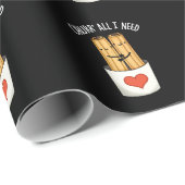 チャラー私が必要な全おもしろいてチャロス・プン・ダークBG ラッピングペーパー (ロールコーナー)