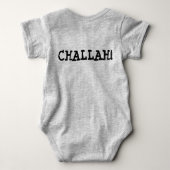 チャラ！チャラブレッドローフユダヤ教の休日グルメ ベビーボディスーツ (裏面)