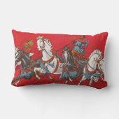 チャリオットレースの2人のサーカスのポスター ランバークッション (裏面)