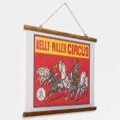 チャリオットレースの2人のサーカスのポスター 吊り下げ型タペストリー (傾斜あり)