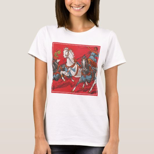 チャリオットレースの2人のサーカスのポスター Tシャツ (正面)