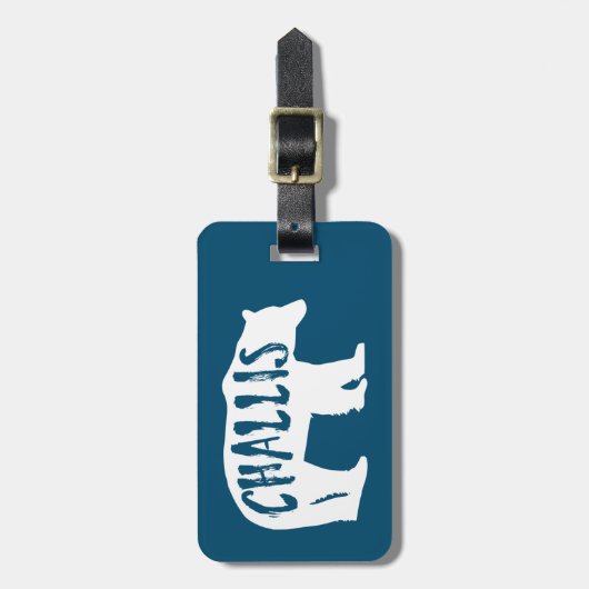 チャリスアイダホベア ラゲッジタグ (正面縦)