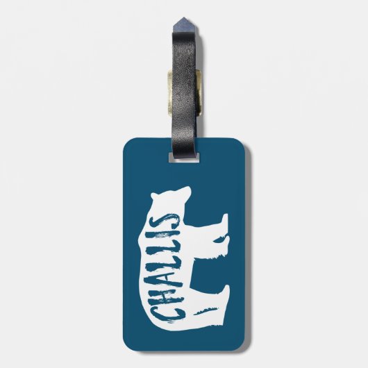 チャリスアイダホベア ラゲッジタグ (裏面縦)