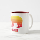 チャリスアイダホレインボーベア ツートーンマグカップ (正面右)