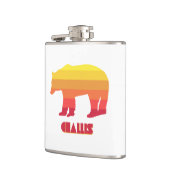 チャリスアイダホレインボーベア フラスク (左)