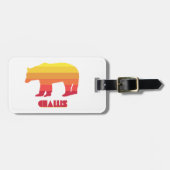 チャリスアイダホレインボーベア ラゲッジタグ (正面横)