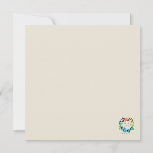 チャリティのためのアート – カードスクエア (裏面)