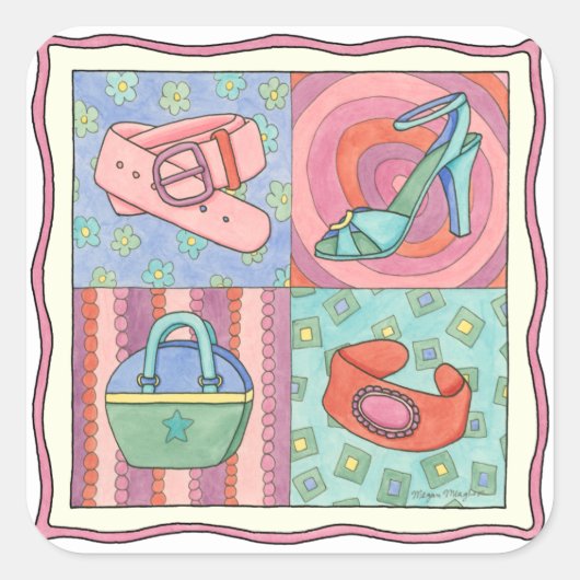 チャリティアザリスの女性のアクセサリー スクエアシール (正面)