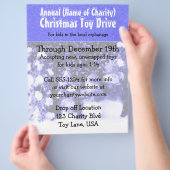 チャリティアニュアルクリスマストイ雪だるまブルー チラシ (手)