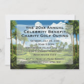 チャリティイベント企業のゴルフ競技会社 招待状 (正面)