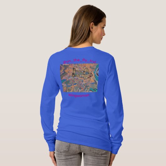 チャリティウィングウーマン ゴールドウィング 女性用 Tシャツ (裏面フル)