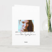 チャリティエンジェル勇気付けられる カード (裏面)