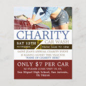 チャリティカーウォッシュ広告イベント チラシ (正面)