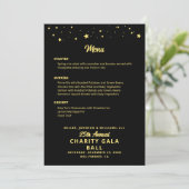 チャリティガラボールカンパニーイベントブラック金ゴールド メニュー (スタンド正面)