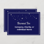 チャリティガラボールブルーエレガントシルバー予約 (正面/裏面)