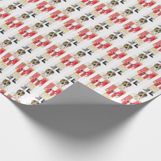 チャリティギフトラッピングのためのくるみ割りアート紙 ラッピングペーパー (角)