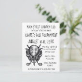 チャリティゴルフトーナメントスポーツのイベントボールクラブ インビテーションポストカード (スタンド正面)