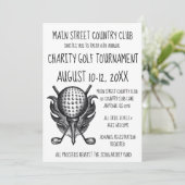 チャリティゴルフトーナメントスポーツのイベントボールクラブ 招待状 (スタンド正面)