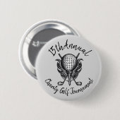 チャリティゴルフトーナメントスポーツのイベントボールクラブ 缶バッジ (正面&裏面)