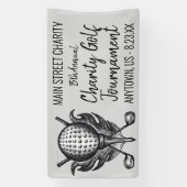 チャリティゴルフトーナメントボールティークラブコース 横断幕 (縦)