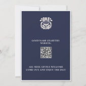 チャリティゴルフトーナメントロゴQRコード 招待状 (裏面)