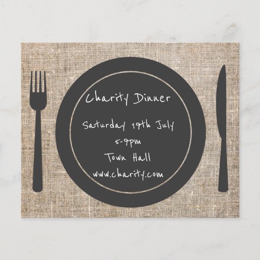 チャリティディナーパーティー チラシ (正面)