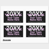 チャリティパーソナライズされたウォークステッカー 長方形シール (シート)