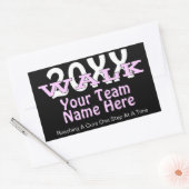 チャリティパーソナライズされたウォークステッカー 長方形シール (封筒)